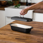 Barebones Enamel Lined Cast Iron Baking Pan
