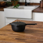 Barebones Enamel Lined Cast Iron Saucepan
