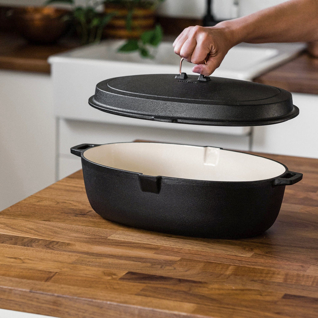 Barebones Enamel Lined Cast Iron Roaster