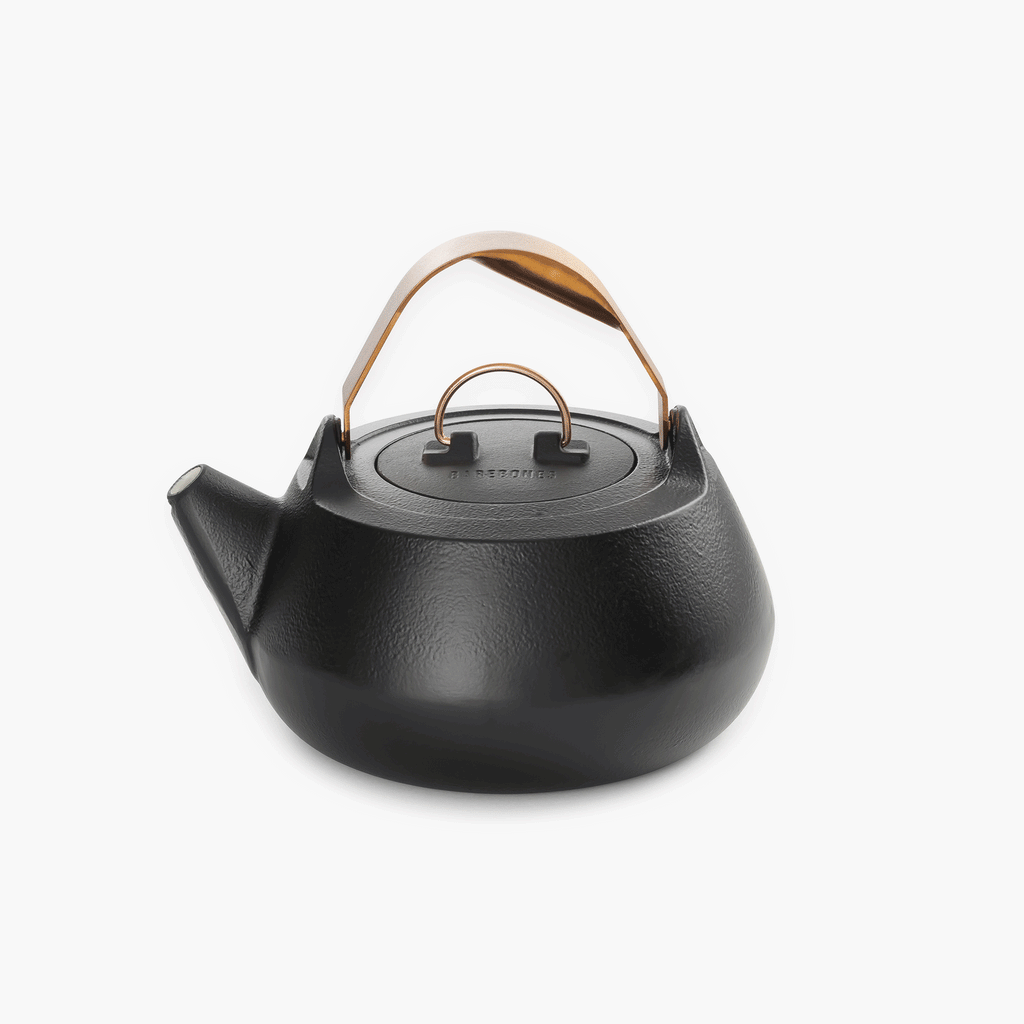 Barebones Enamel Lined Cast Iron Teapot