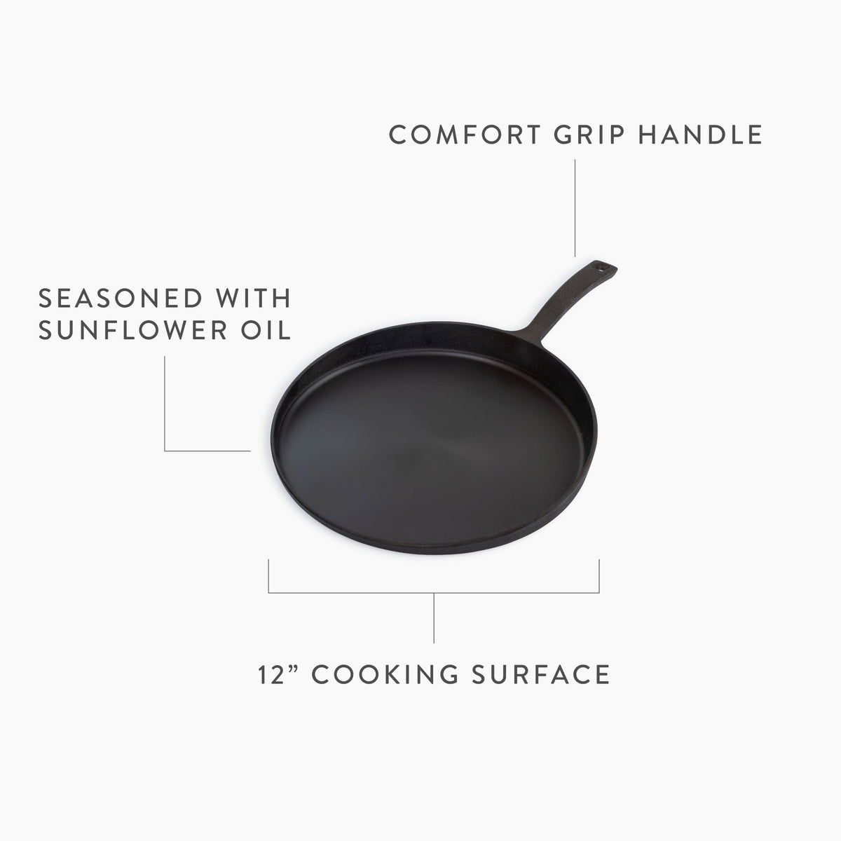 Barebones Cast Iron Skillet Griddle