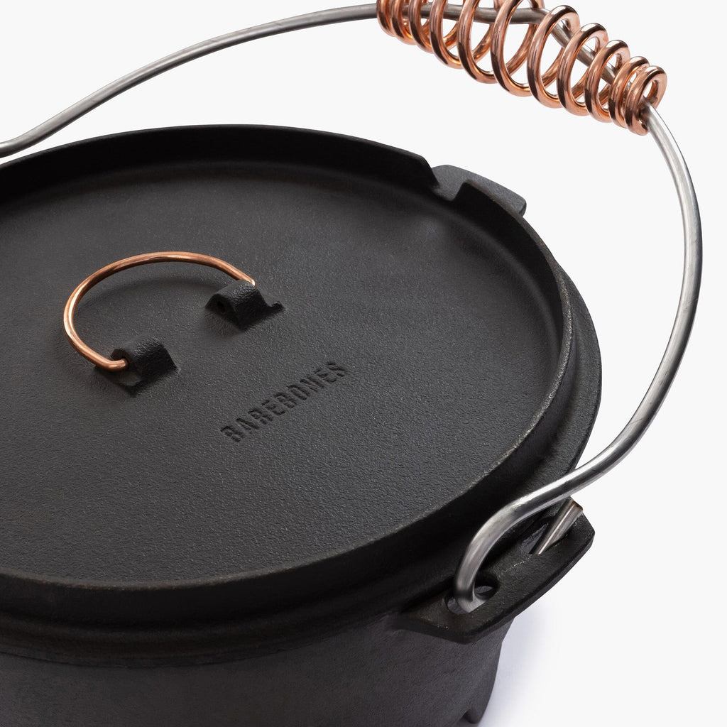 Barebones Polished Cast Iron Dutch Oven 4qt