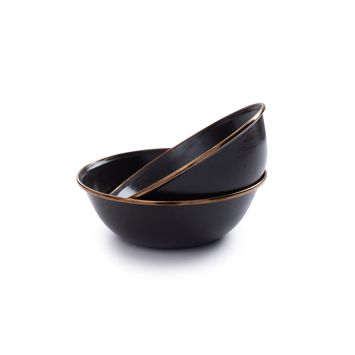 Barebones Enamel Bowl Charcoal - Set of 2
