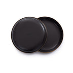 Barebones Enamel Salad Plate Charcoal - Set of 2
