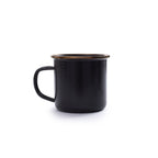 Barebones Enamel Mug Charcoal - Set of 2