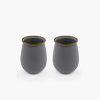 Barebones Enamel Tumbler Gray - Set of 2