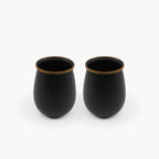 Barebones Enamel Tumbler Charcoal - Set of 2