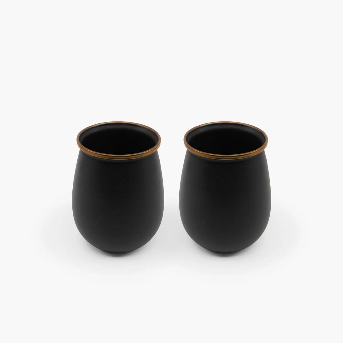 Barebones Enamel Tumbler Charcoal - Set of 2