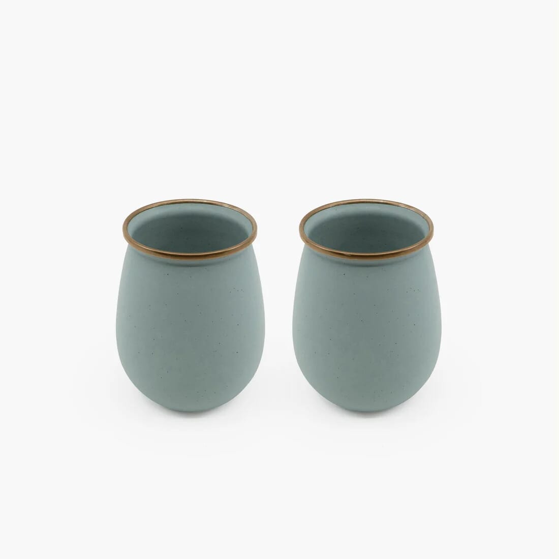 Barebones Enamel Tumbler Mint - Set of 2