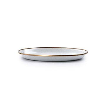 BareBones - Enamel Salad Plate Eggshell - set of 2 -DISCONTINUED