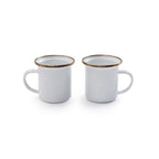 BareBones - Enamel Espresso Cup Eggshell - set of 2 -DISCONTINUED