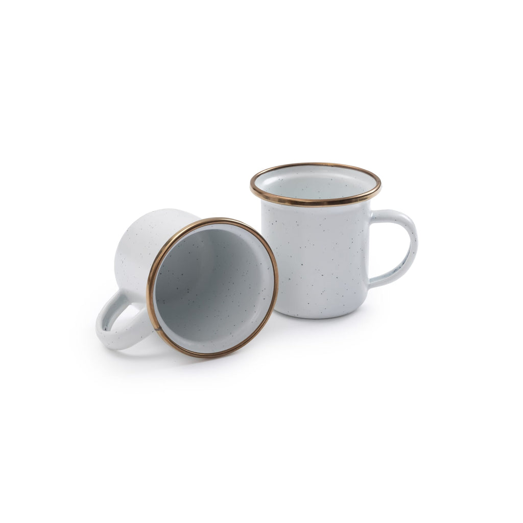 BareBones - Enamel Espresso Cup Eggshell - set of 2 -DISCONTINUED