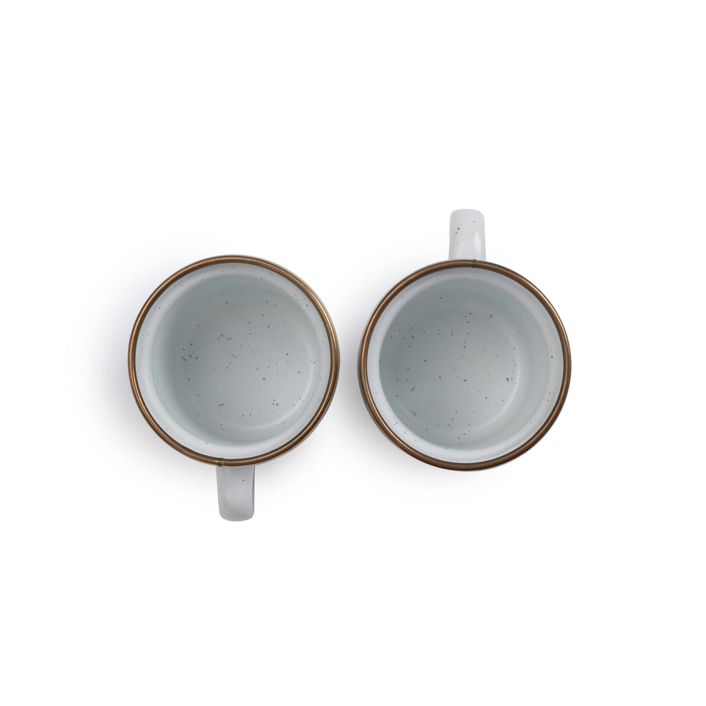 BareBones - Enamel Espresso Cup Eggshell - set of 2 -DISCONTINUED