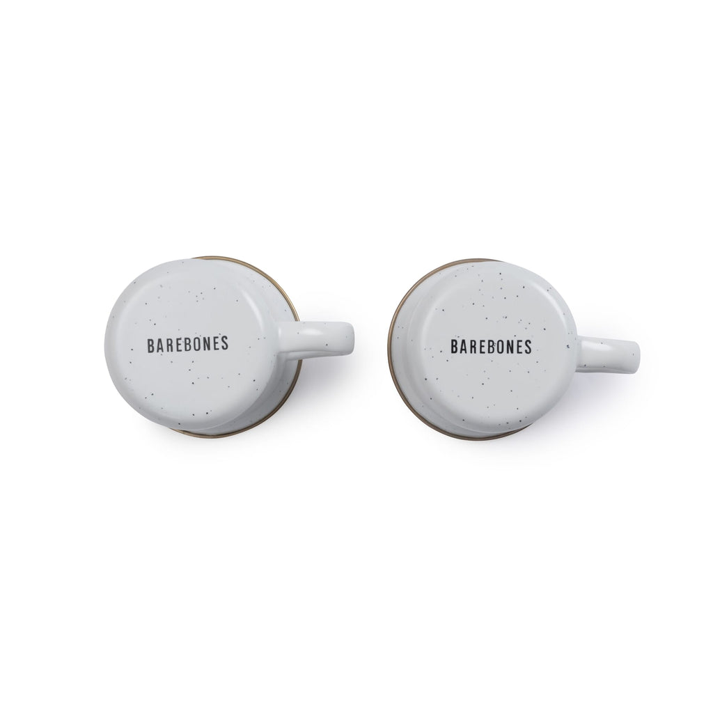 BareBones - Enamel Espresso Cup Eggshell - set of 2 -DISCONTINUED