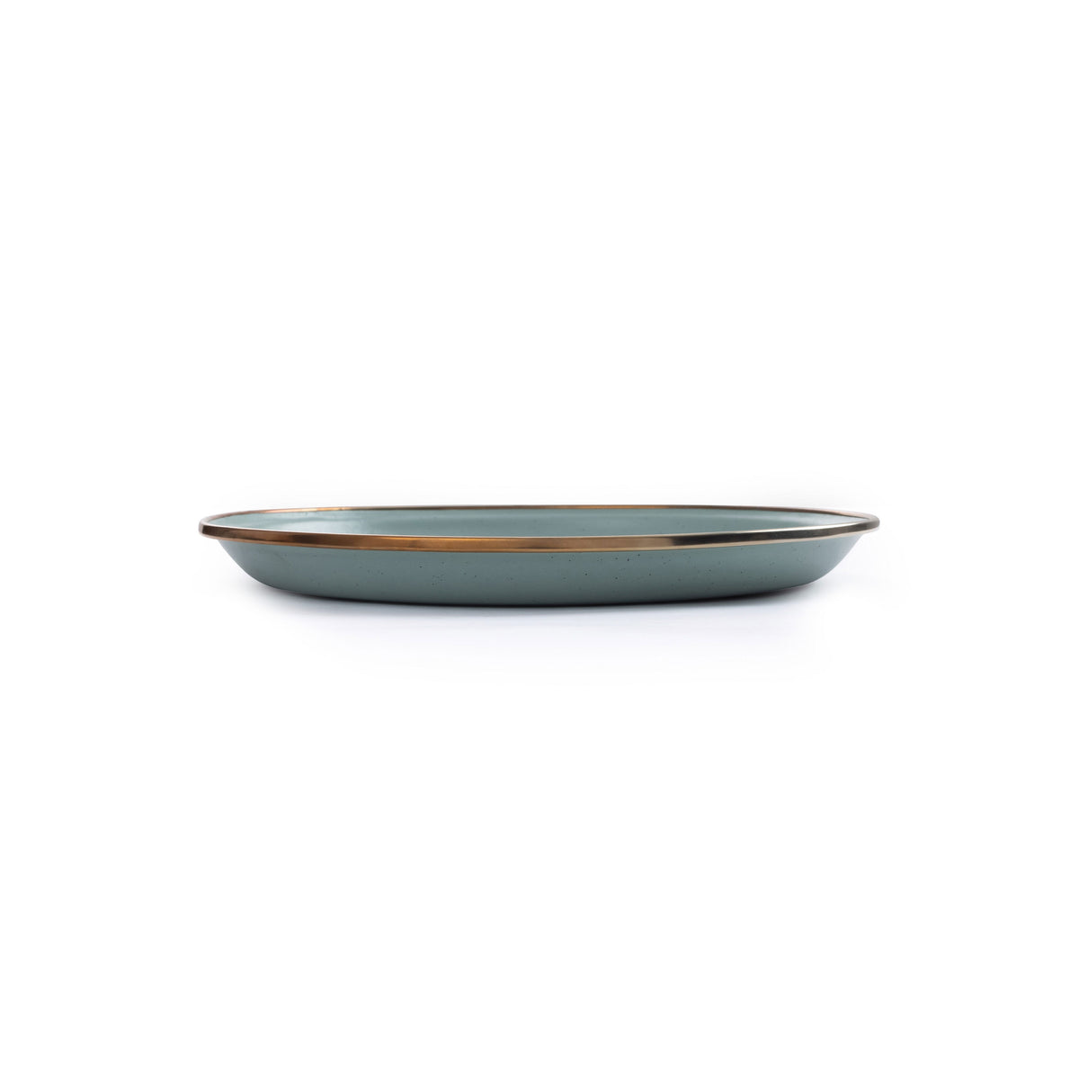 Barebones Enamel Salad Plate Green - Set of 2
