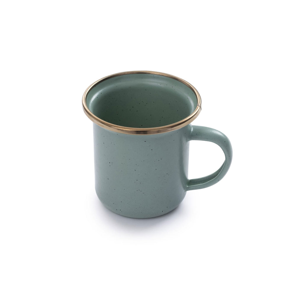 Barebones Enamel Espresso Cup Green - Set of 2