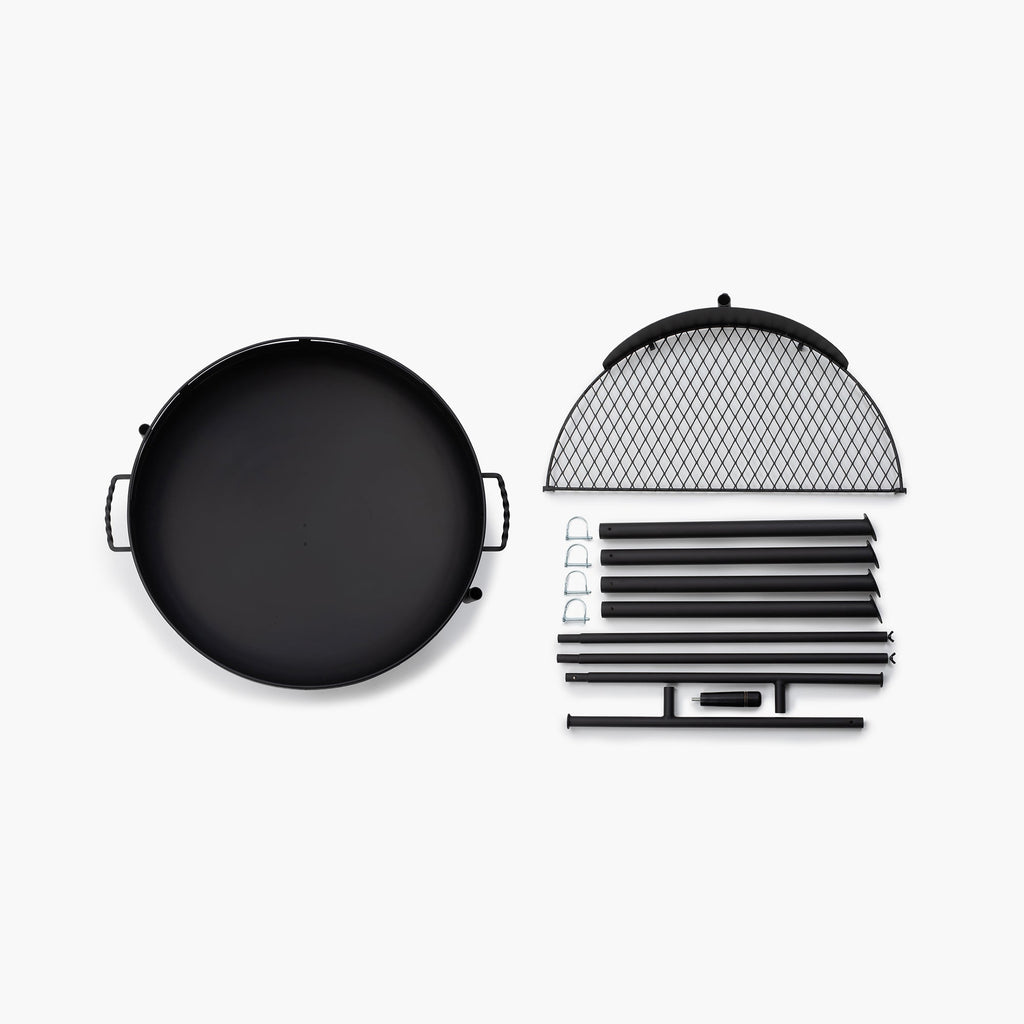 Barebones Cowboy Fire Pit Grill 30"