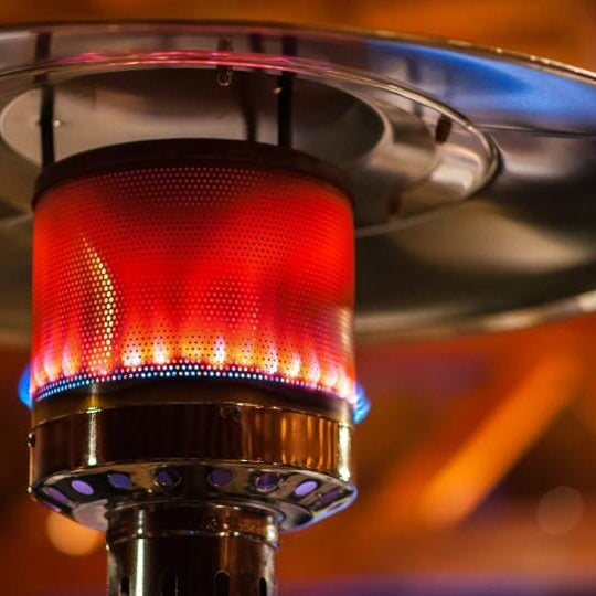 PureHeat Mushroom Style Gas Patio Heater In Stainless Steel