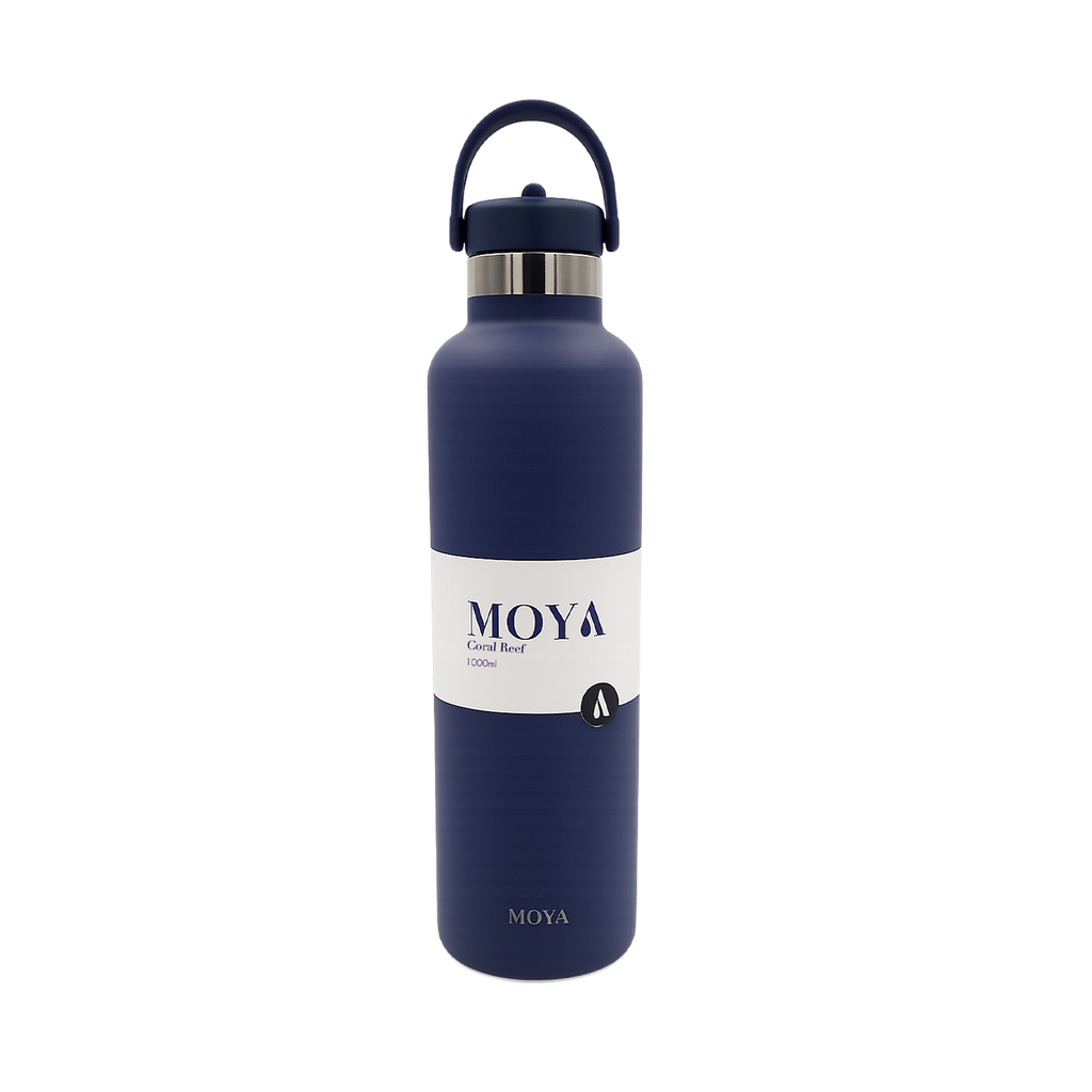Coral Reef 1L Water Bottles Straw