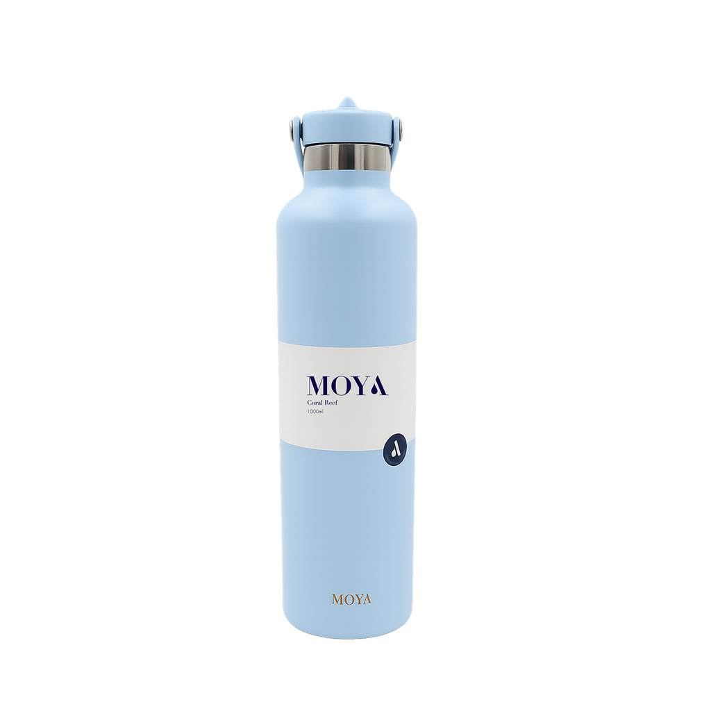 Coral Reef 1L Water Bottles Straw