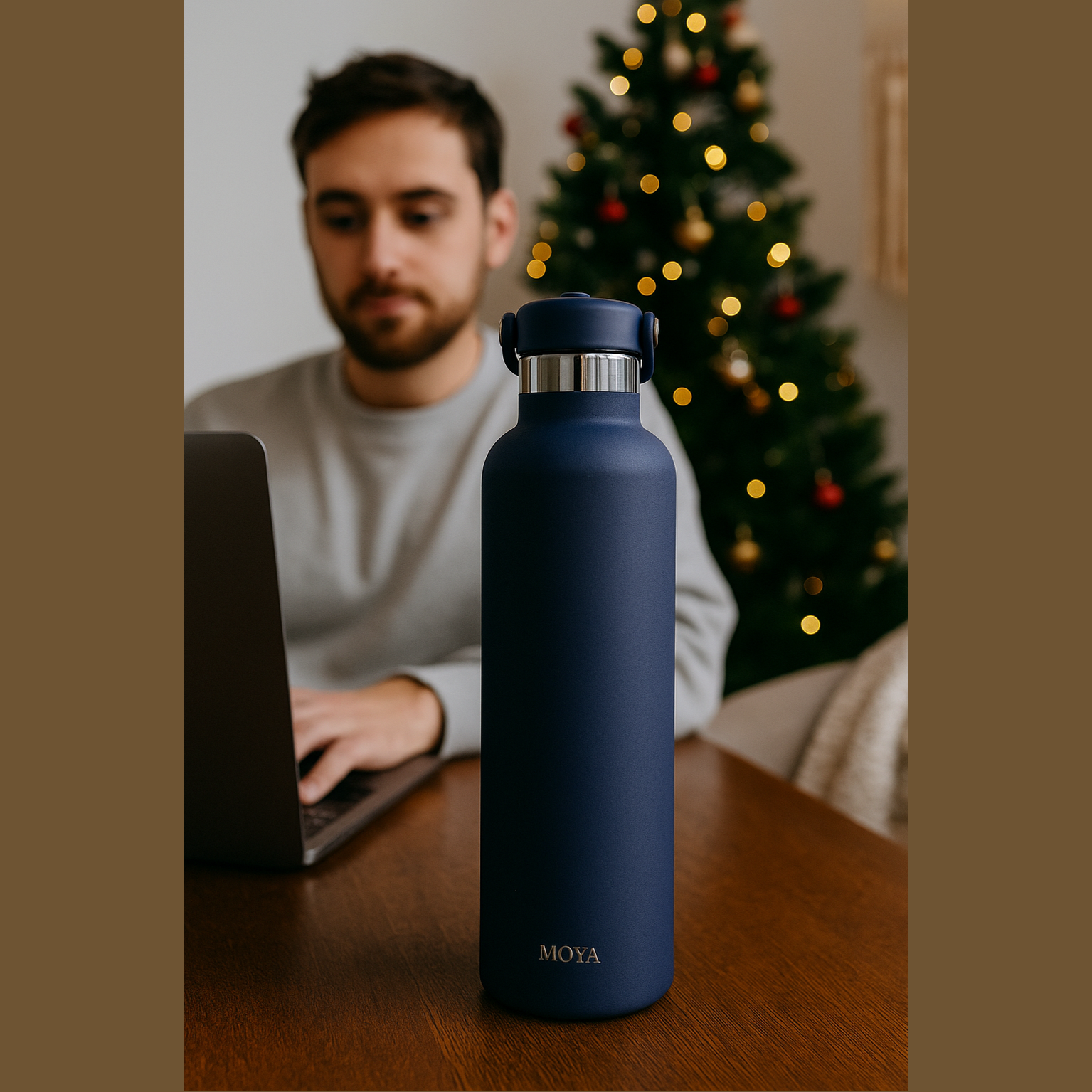 Coral Reef 1L Water Bottles Straw