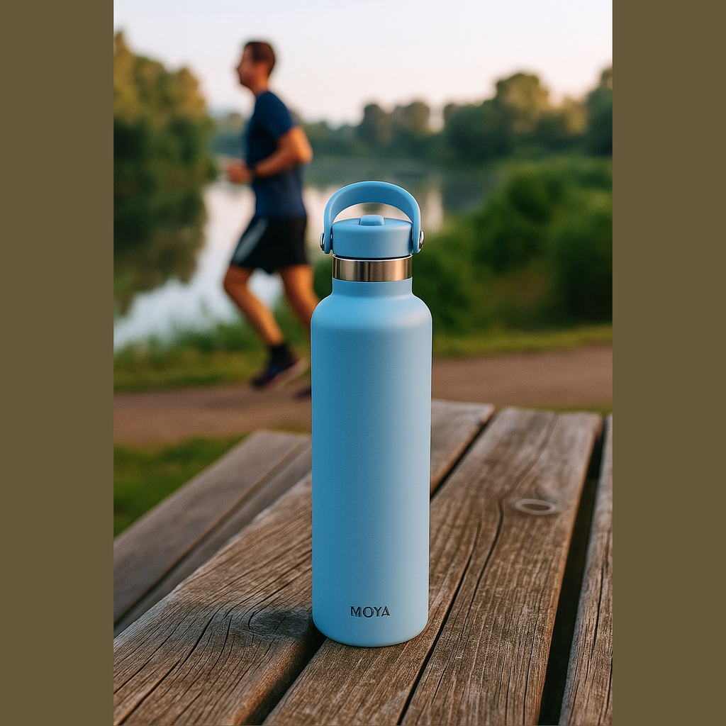 Coral Reef 1L Water Bottles Straw