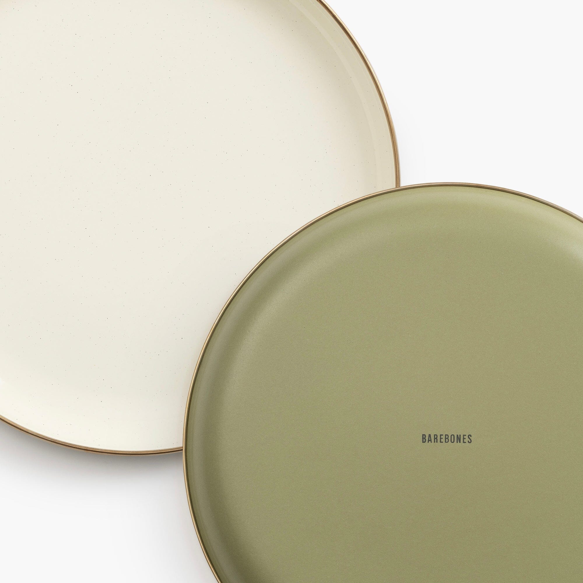 Barebones Enamelware 2-Tone Dining Collection