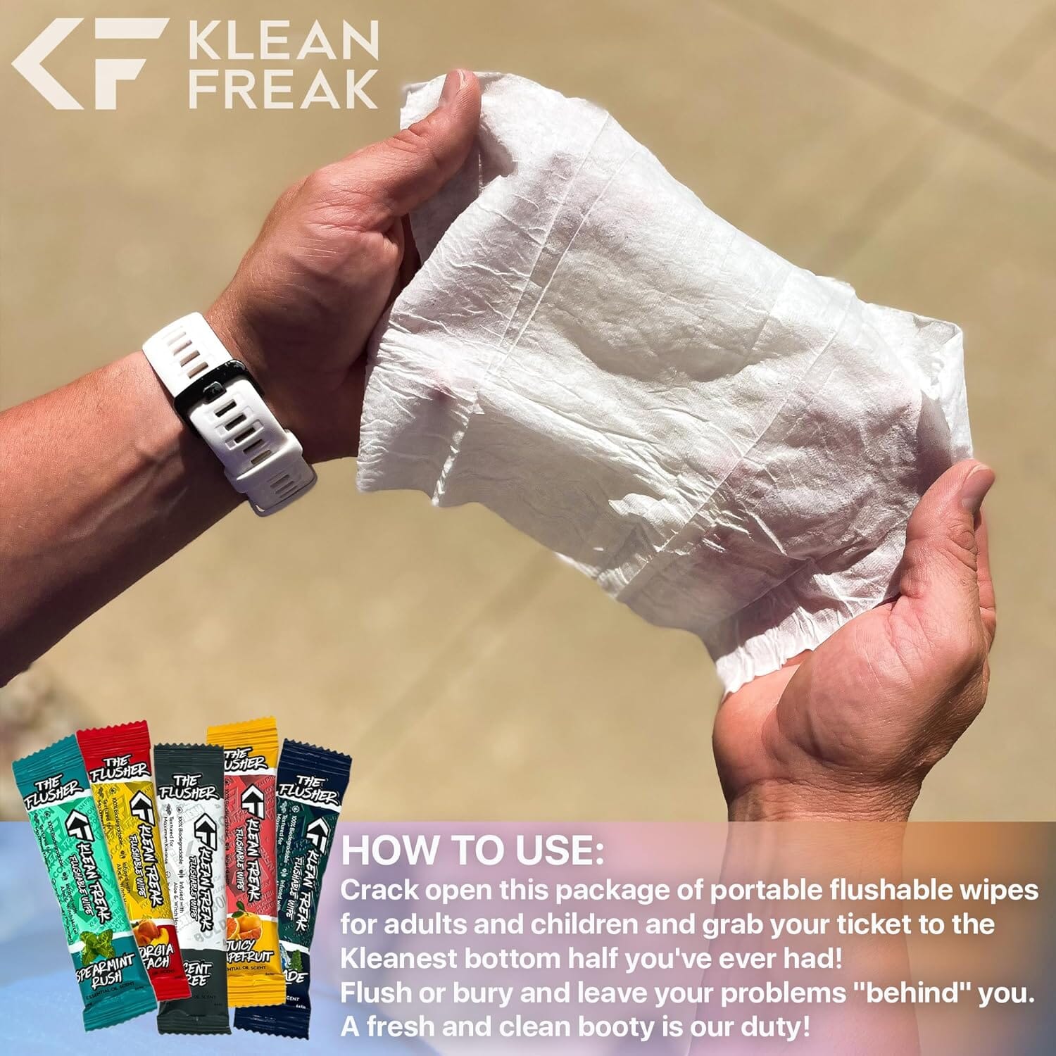 KLEAN FREAK - The Flusher 20 Pack - Scent Free