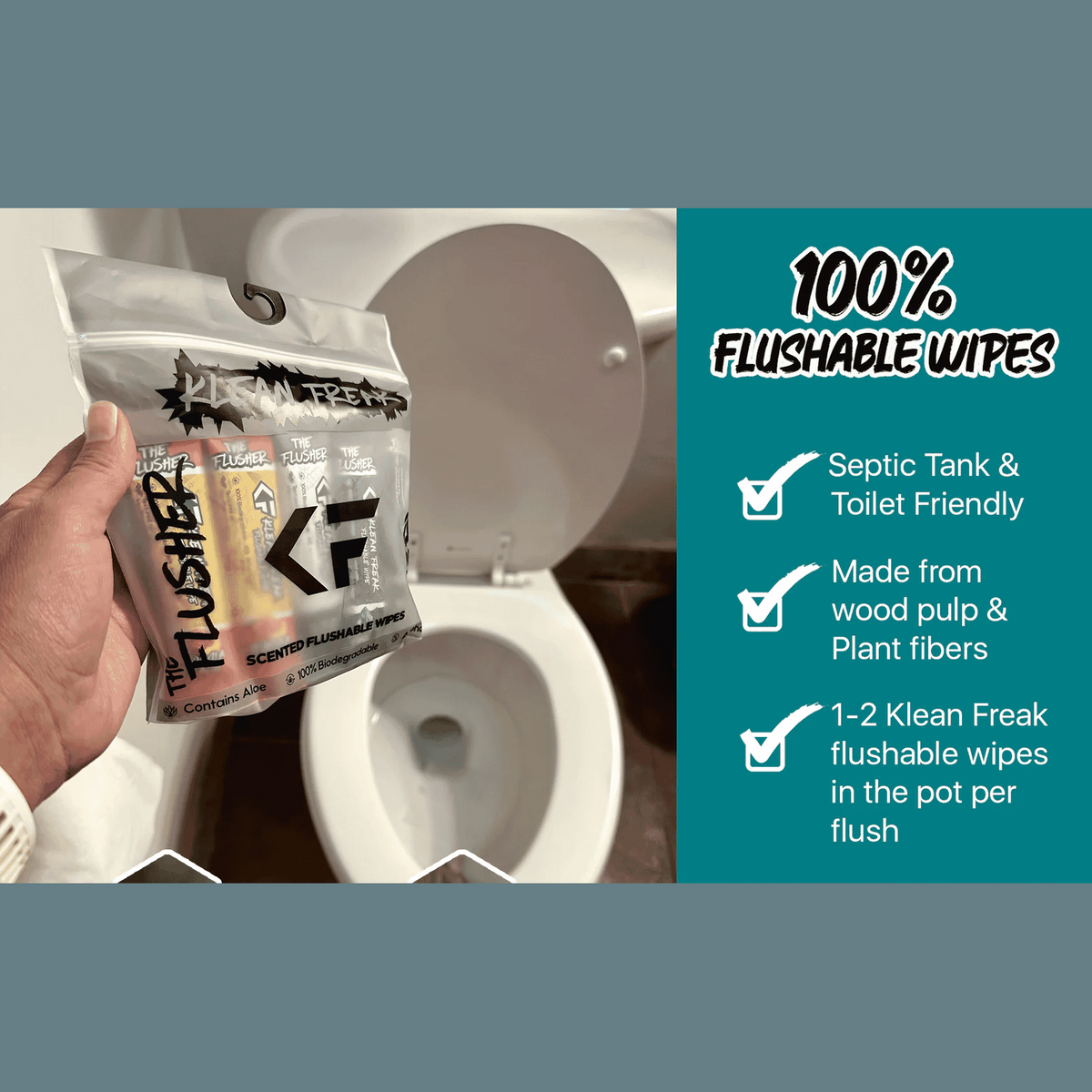 Klean Freak The Flusher 100 Pack - Georgia Peach