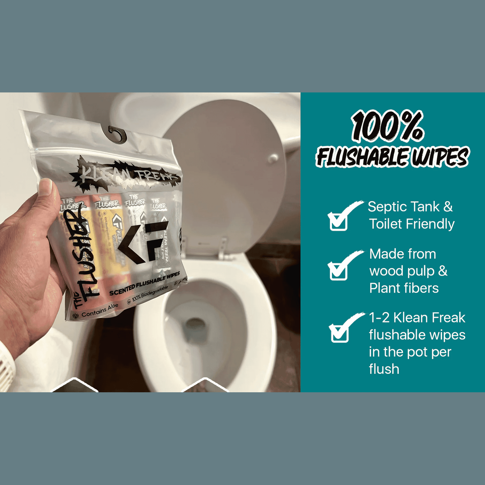 Klean Freak The Flusher 100 Pack - Spearmint Rush