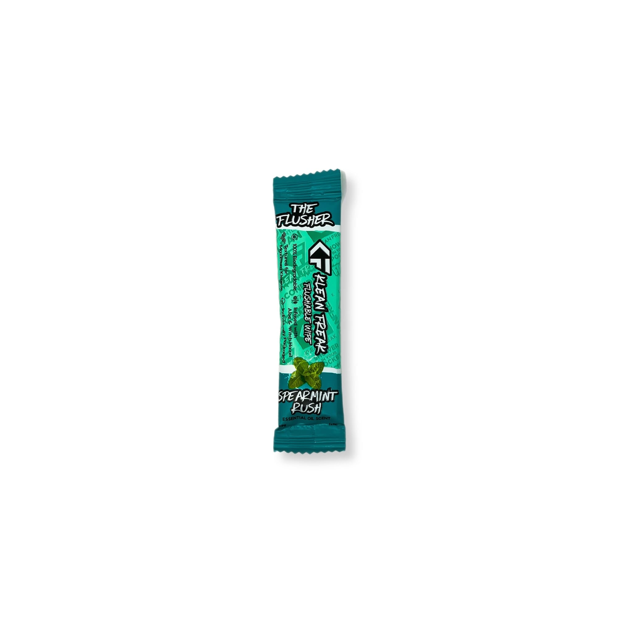Klean Freak - The Flusher wipes - Single Sachet - Spearmint Rush