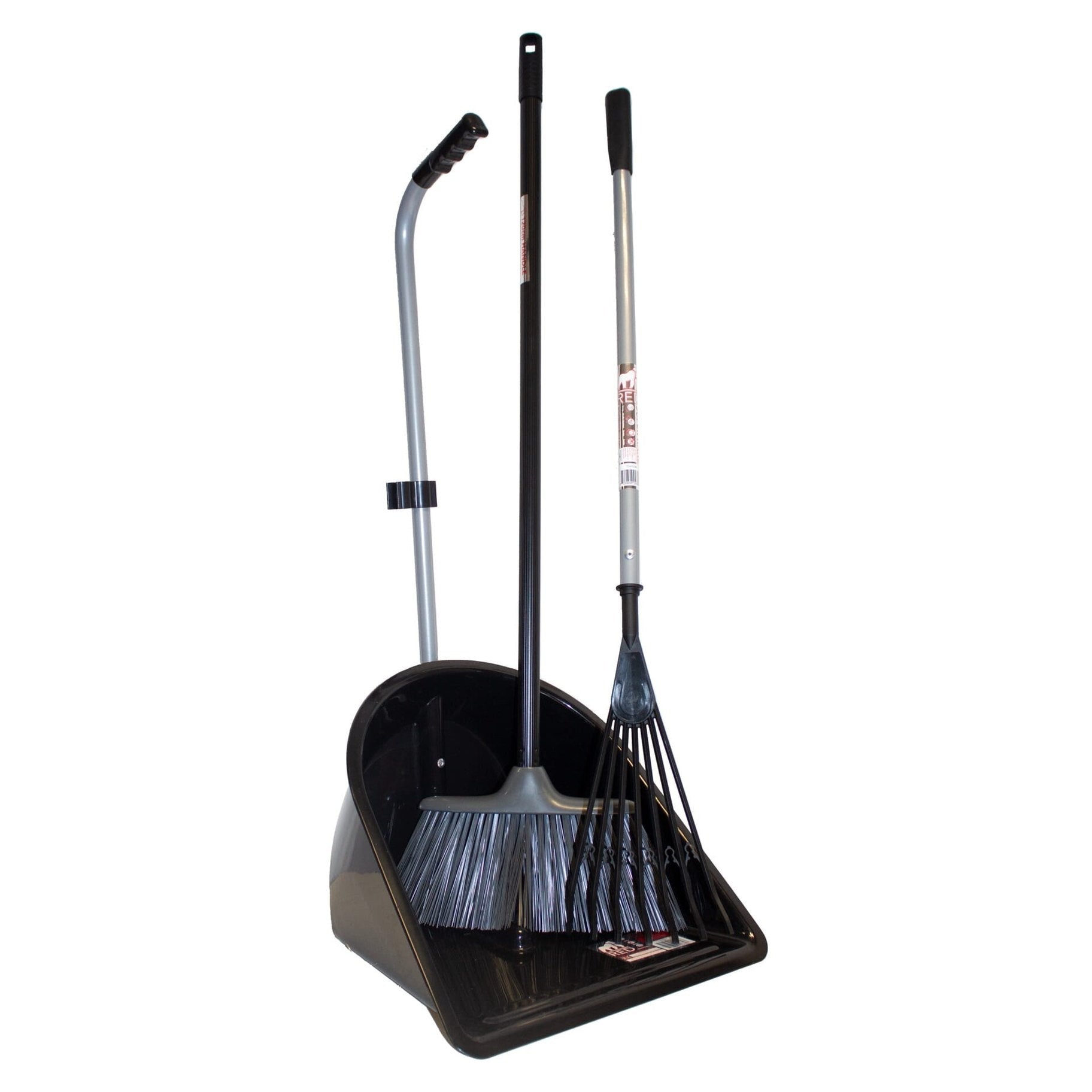 Garden Companion Set - Black (Tidee + Super Rake + Poly Yard Boom)