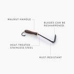 walnut/black