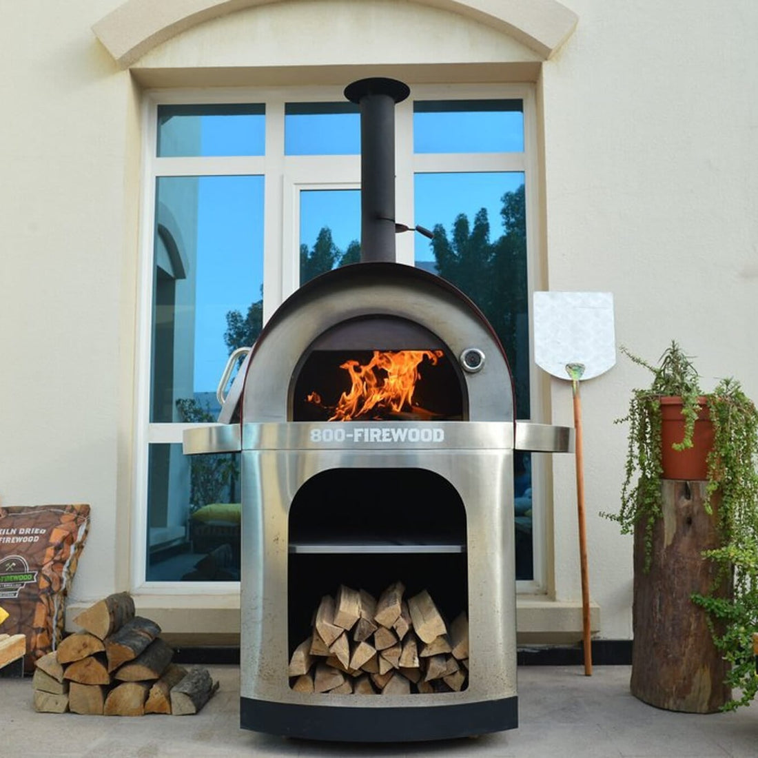 800-Firewood Custom Pizza Oven
