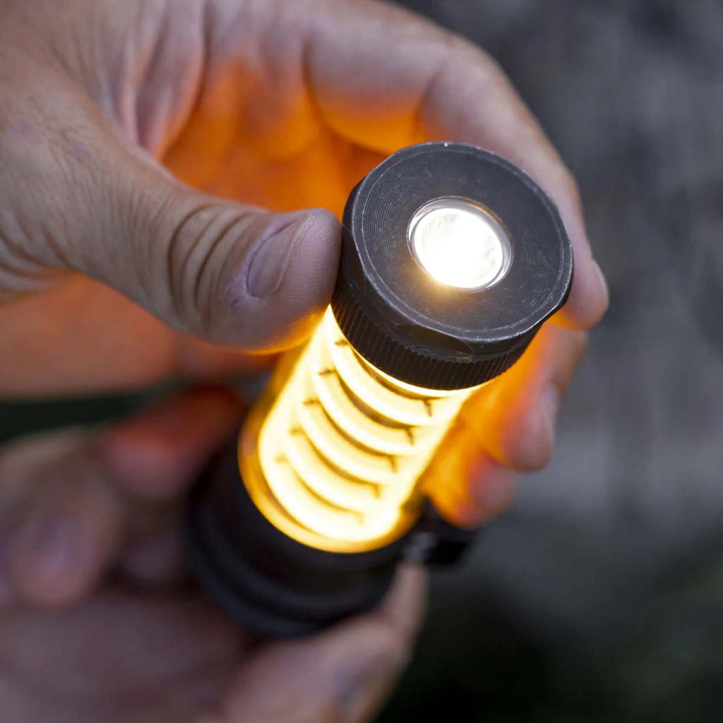 Barebones Edison Light Stick Tumbled Steel