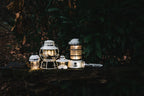 Barebones Railroad Lantern (Vintage White)