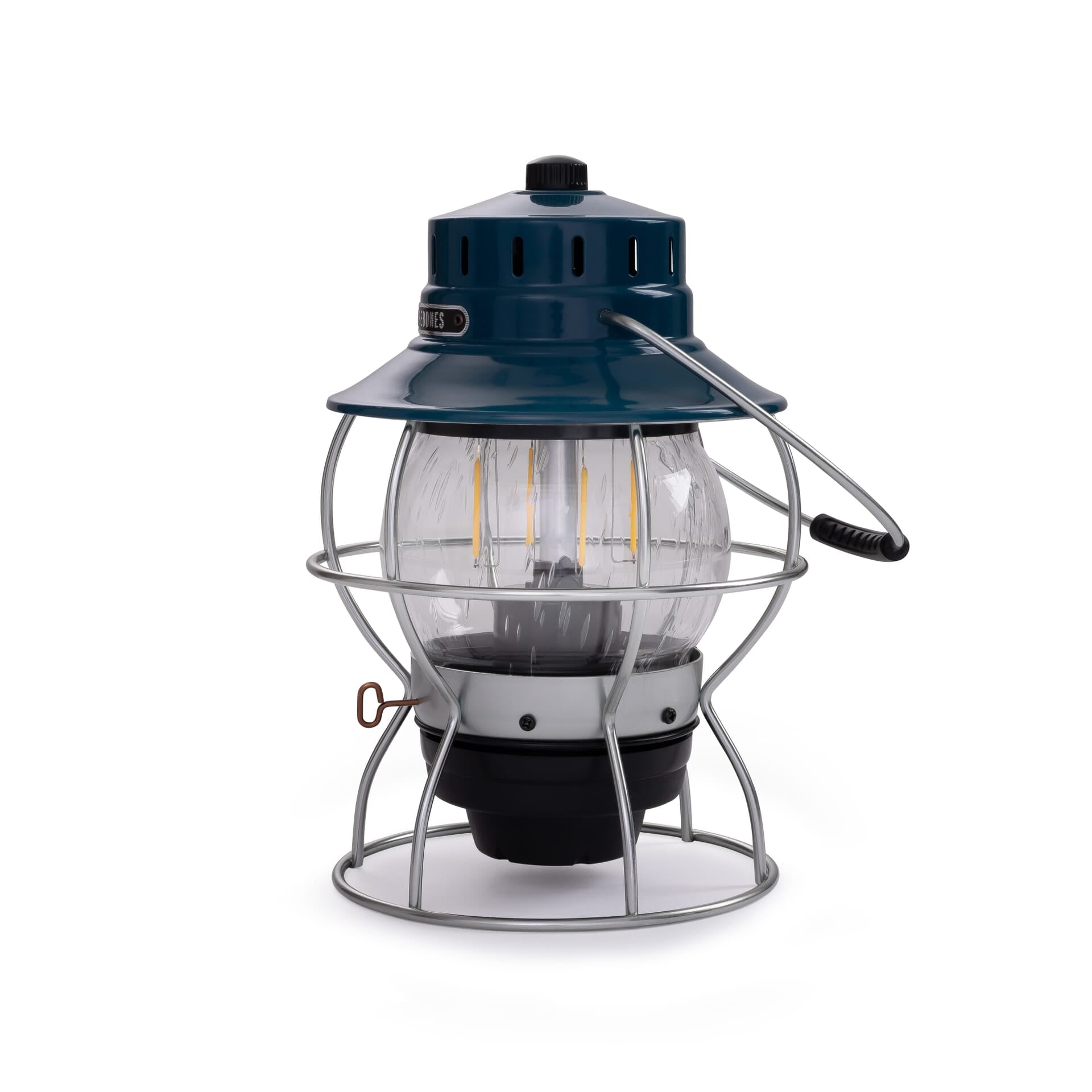 BareBones - Railroad Lantern (Ocean Blue)