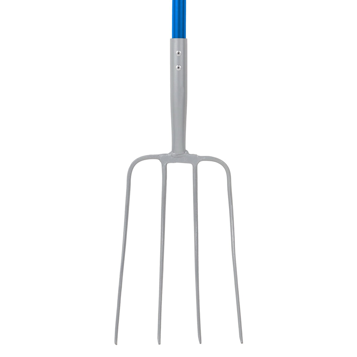 Red Gorilla 4-Prong Manure Fork with D-Handle - Blue