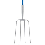 Red Gorilla 4-Prong Manure Fork with D-Handle - Blue