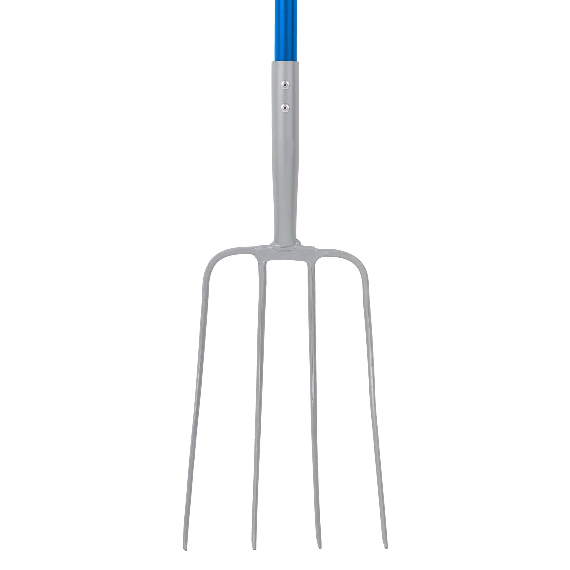 Red Gorilla 4-Prong Manure Fork with D-Handle - Blue