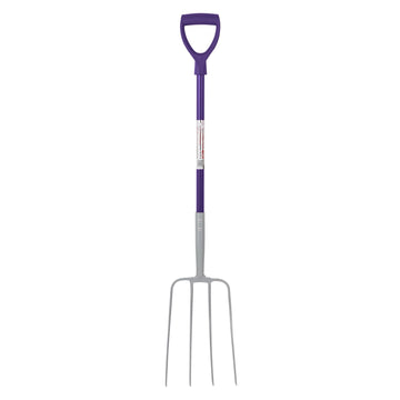 4 Prong Manure Fork D Handle - Purple (D Handle)