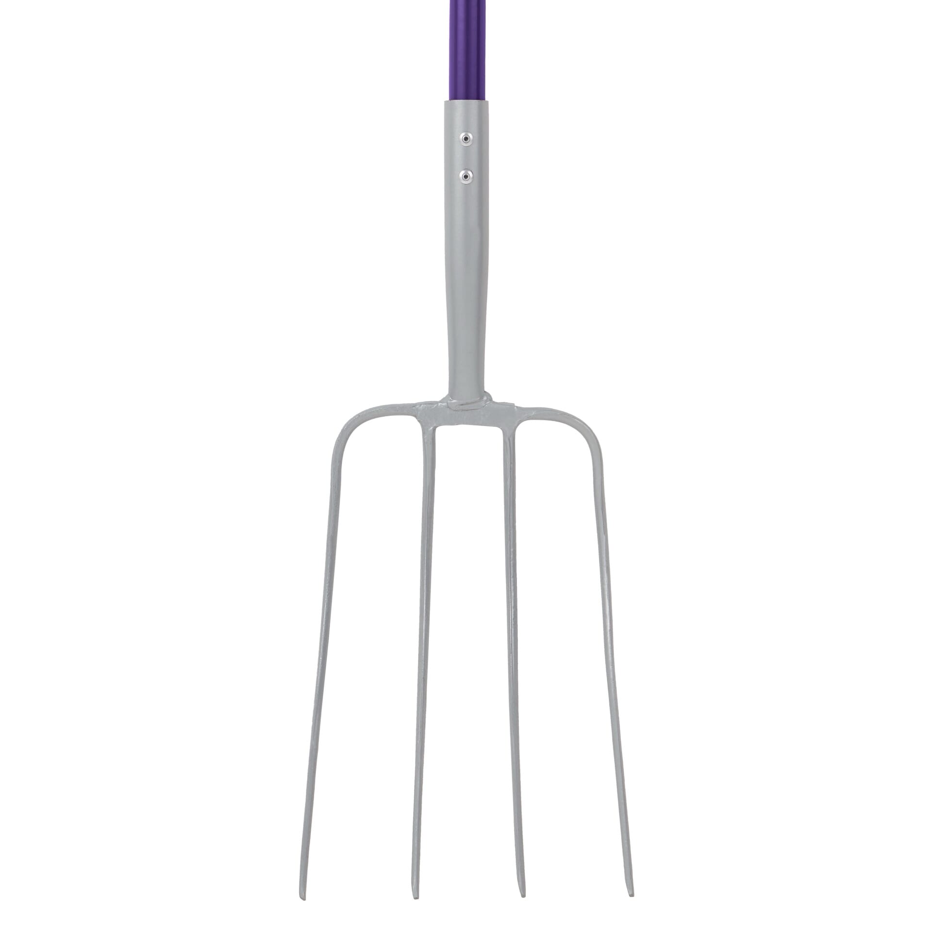 Red Gorilla 4-Prong Manure Fork with D-Handle - Purple