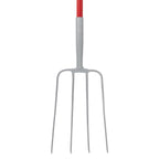 Red Gorilla 4-Prong Manure Fork with D-Handle - Red