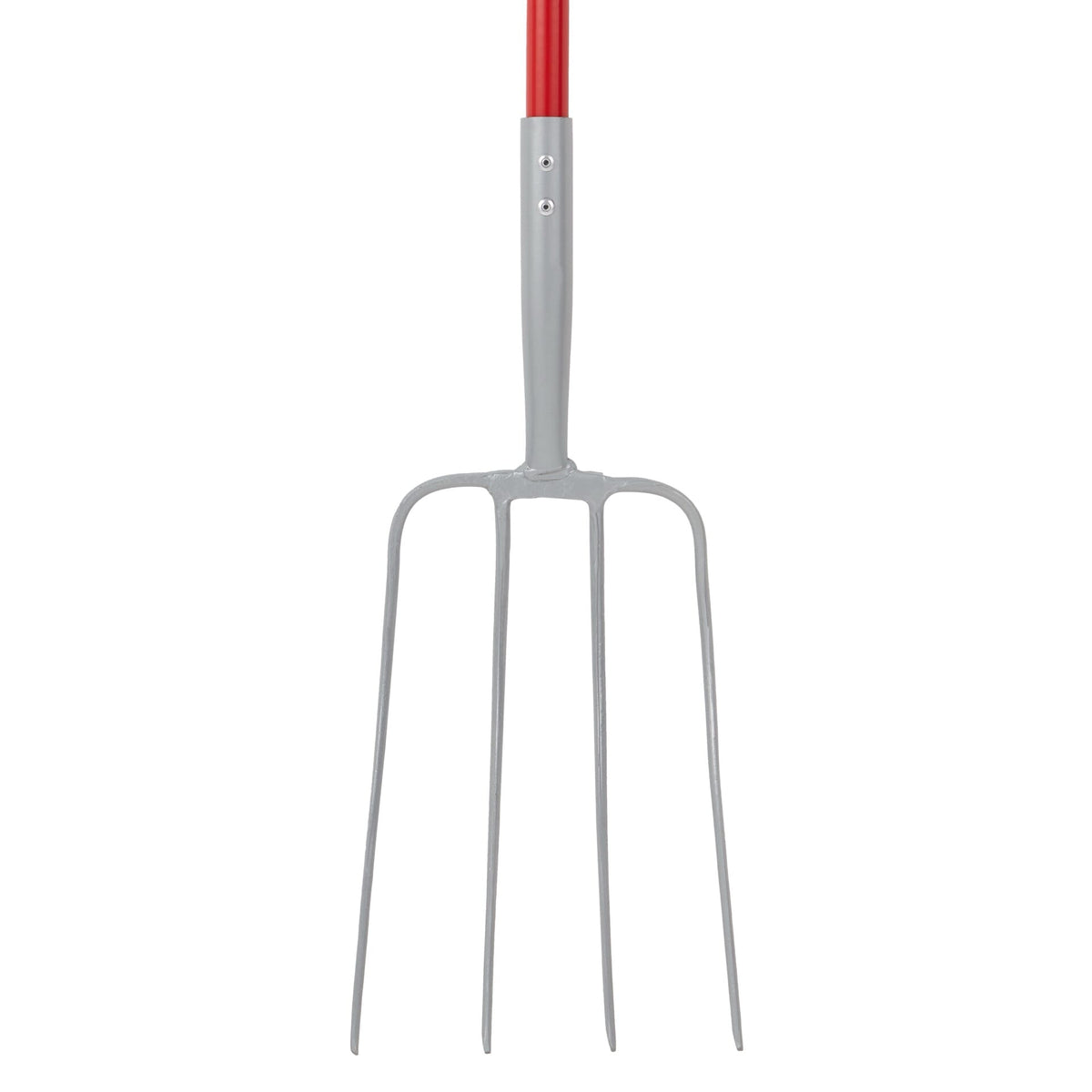 Red Gorilla 4-Prong Manure Fork with D-Handle - Red