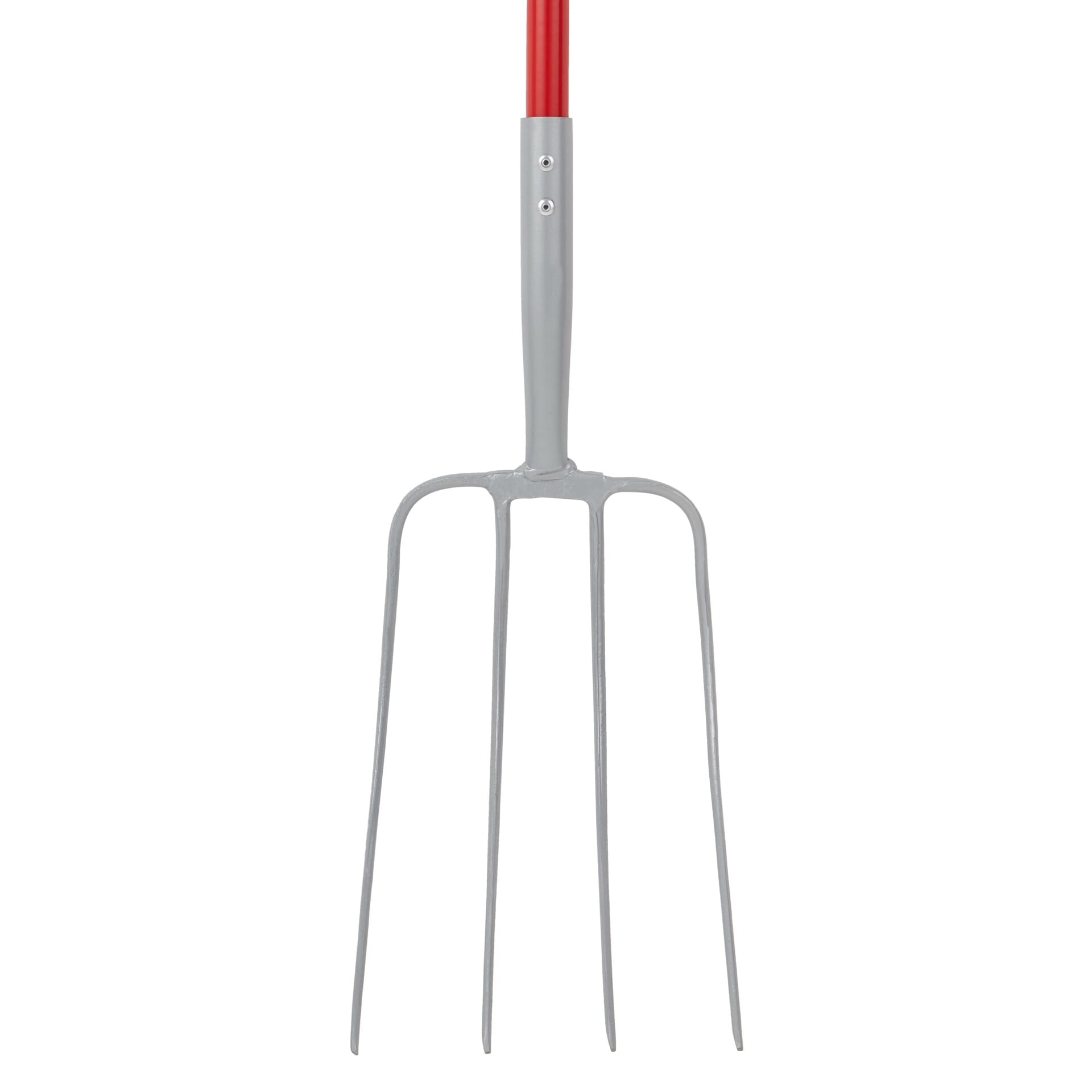 Red Gorilla 4-Prong Manure Fork with D-Handle - Red