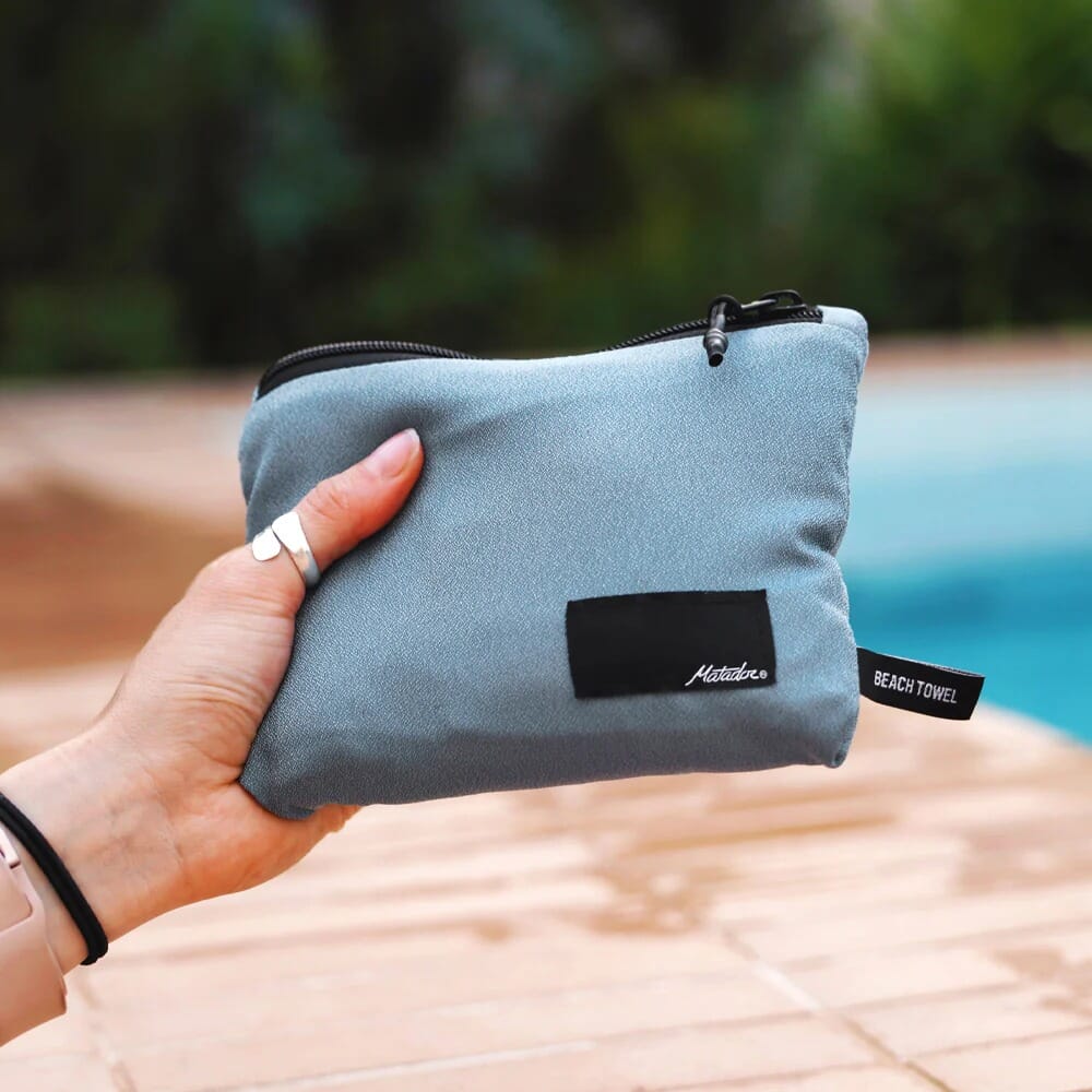 Matador - Packable Beach Towel - Slate Blue