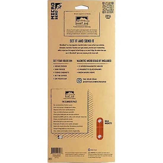 Matador Microsend Miniature Magnetic Crag - Orange Crush