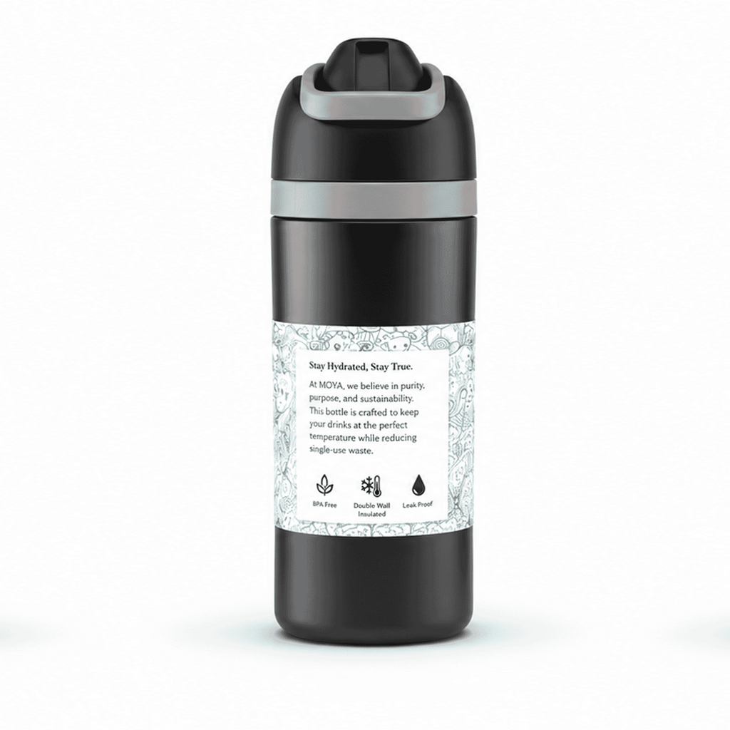 Moya "True Tide" 16oz Insulated Sustainable Water Bottle