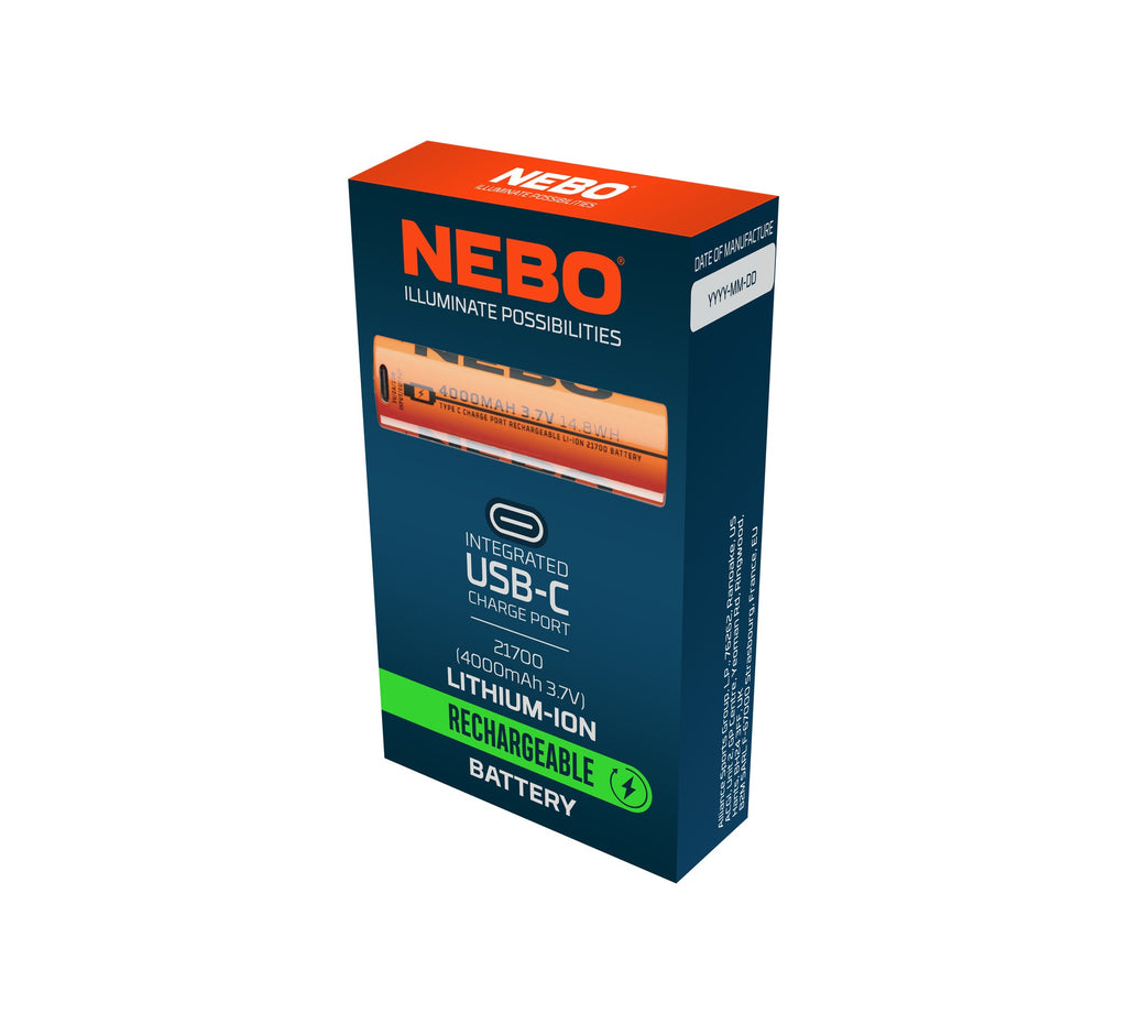 بطارية قابلة لإعادة الشحن 21700 سعة 4000 مللي أمبير - NEB-BAT-0010-G