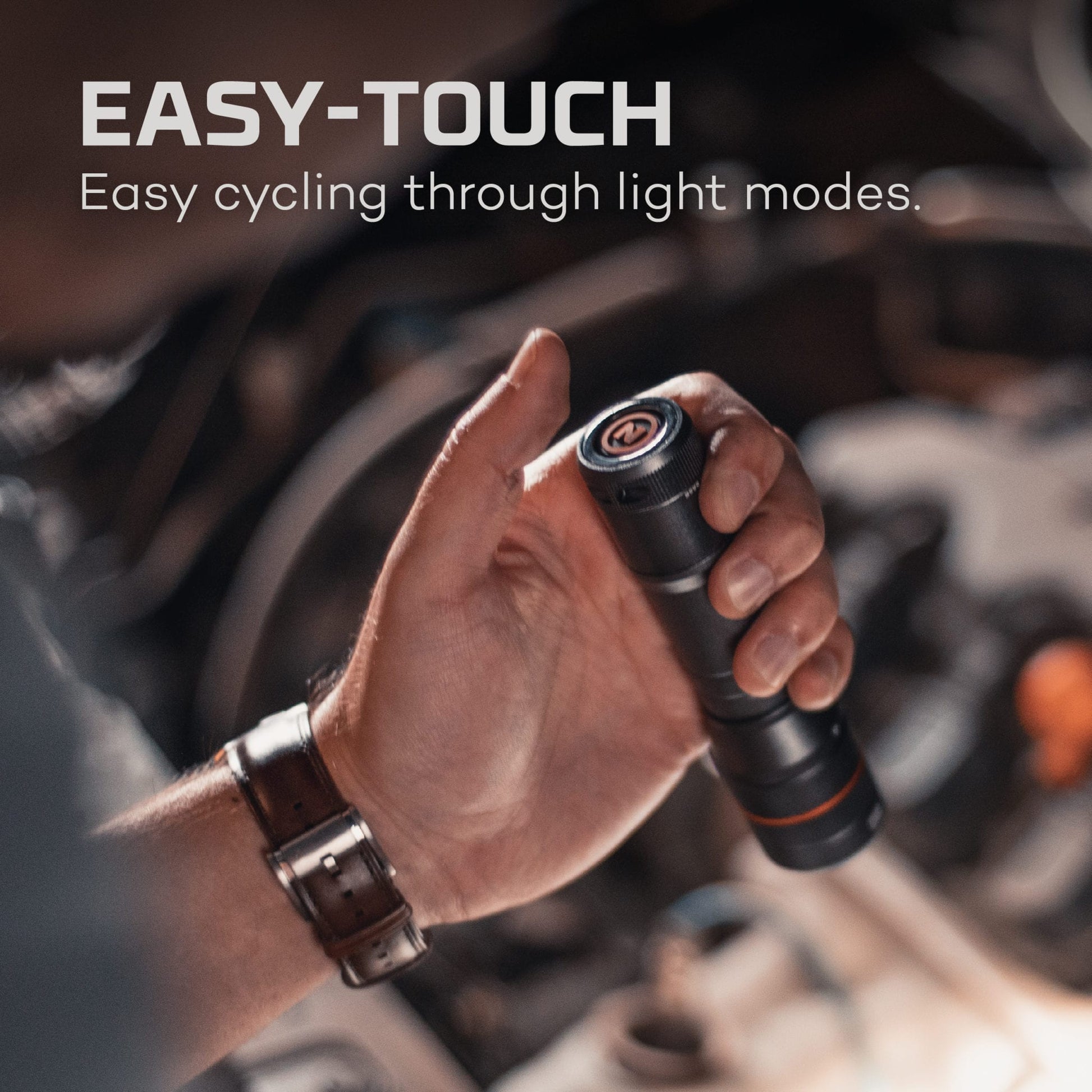 At Nebo Tools, we continually innovate so that we can offer the highest quality LED lighting products at the best price. The Newton™ 500 flashlight by NEBO is a powerful handheld flashlight with 4 light modes. The easy-touch rear positioned switch makes it a breeze to switch between modes and the powerful LED in this flashlight can light up 146 meters.
